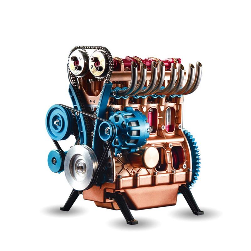 Kit de maquette de moteur en métal complet, mini moteur diesel à